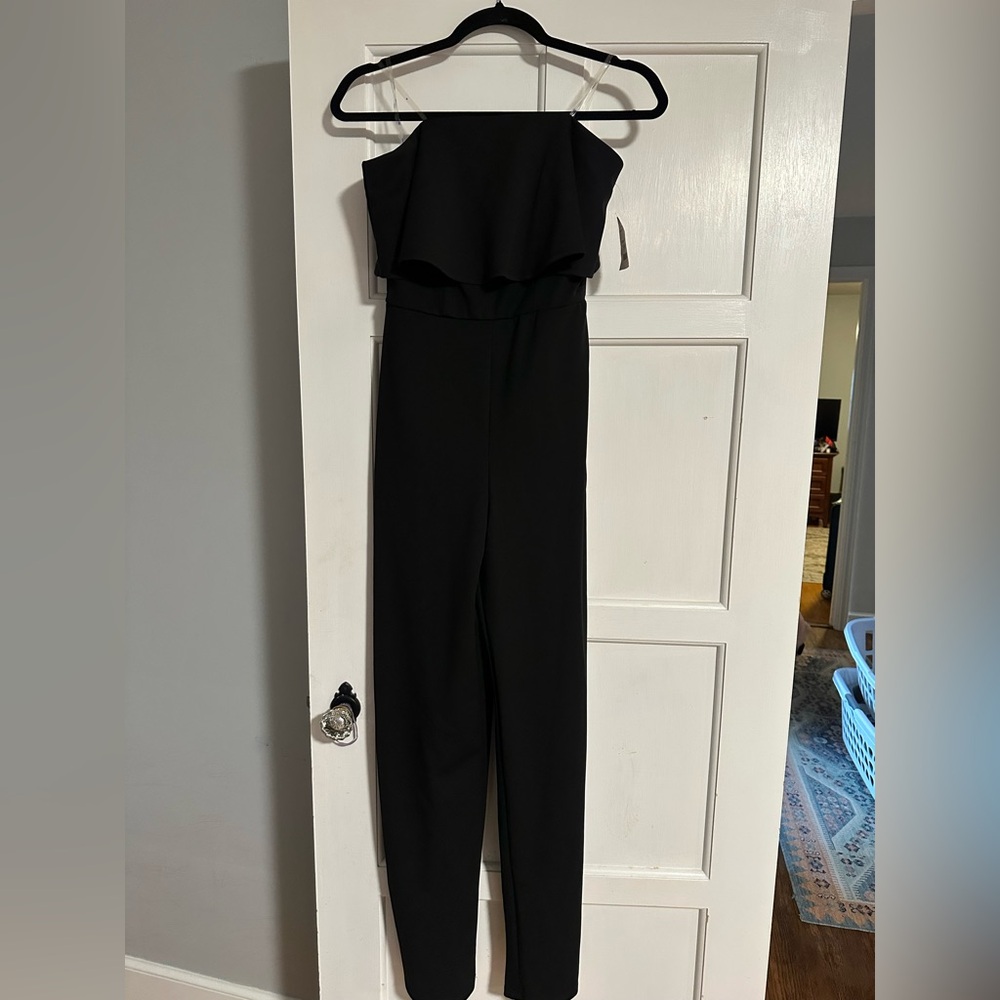 Strapless Black Pantsuit size small